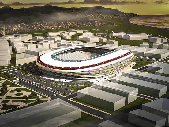 İzmir Göztepe Stadyumu proje görünümü